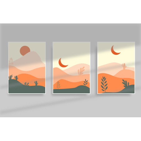 botanical landscape Wall Sticker for Home Decor