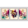 Flowers Wall Art Poster Wall Sticker for Home Decor