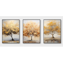 Abstract Art Geometry Sanlian Wall Sticker for Home Decor