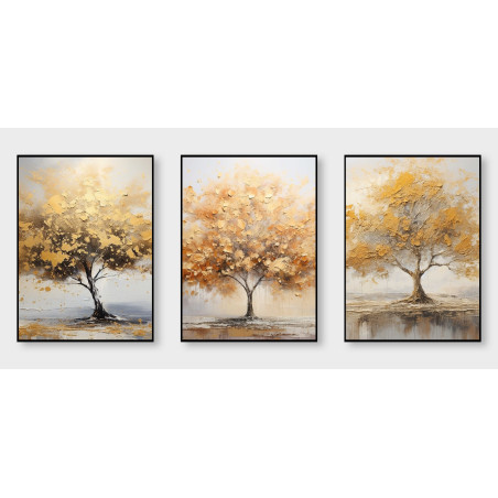 Abstract Art Geometry Sanlian Wall Sticker for Home Decor