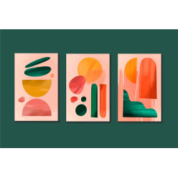 watercolor abstract Wall Sticker for Home Decor