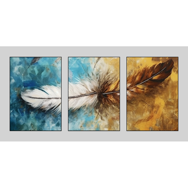 Feather watercolour Wall Sticker for Home Decor