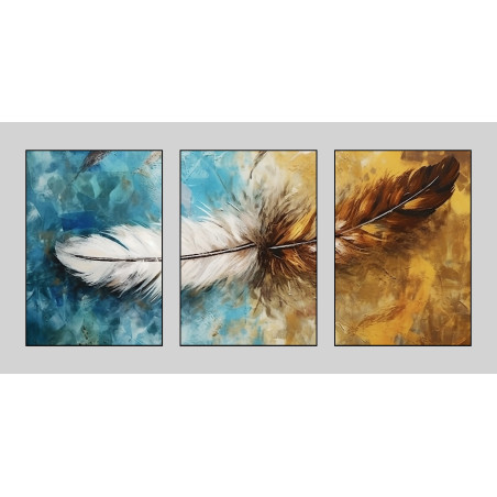 Feather watercolour Wall Sticker for Home Decor