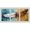 Feather watercolour Wall Sticker for Home Decor