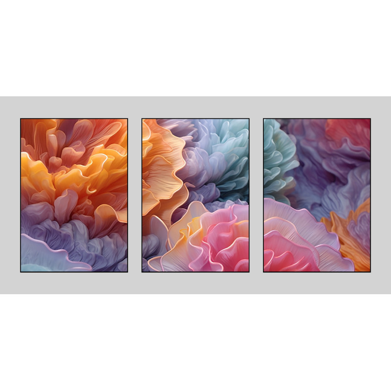 Modern geometry Flower Wall Sticker for Home Decor