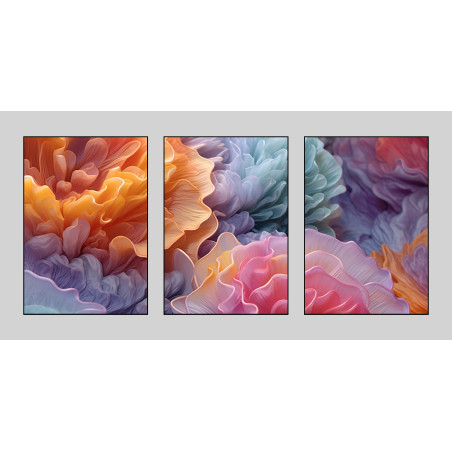 Modern geometry Flower Wall Sticker for Home Decor