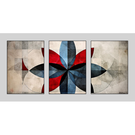 Modern geometry flower Wall Sticker for Home Decor