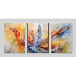 Modern feather Wall Sticker for Home Decor