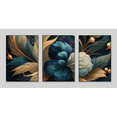 modern art flowers Wall Sticker for Home Decor