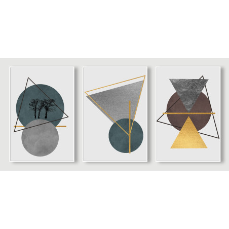 abstract geometry illustrations Wall Sticker for Home Decor