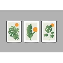 tropical leaf Wall Sticker for Home Decor