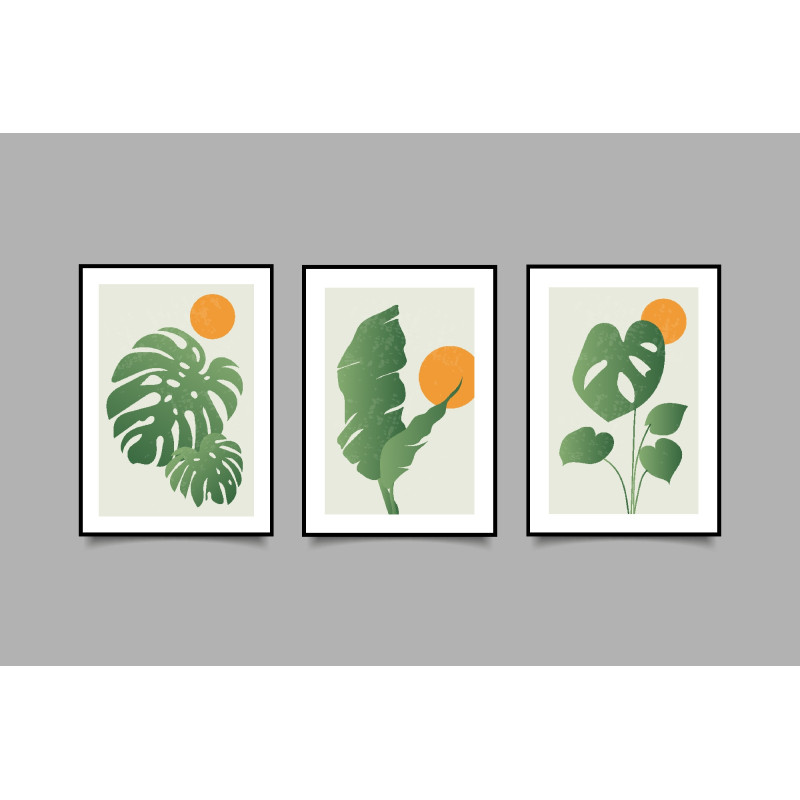 tropical leaf Wall Sticker for Home Decor