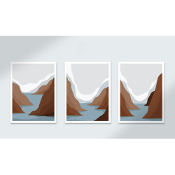 abstract landscape Wall Sticker for Home Decor