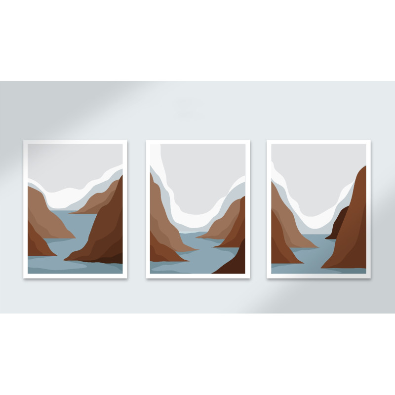 abstract landscape Wall Sticker for Home Decor