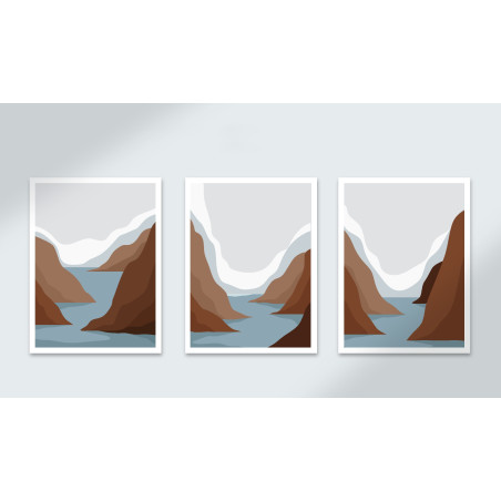 abstract landscape Wall Sticker for Home Decor