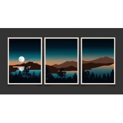 Landscape mountain Wall Sticker for Home Decor