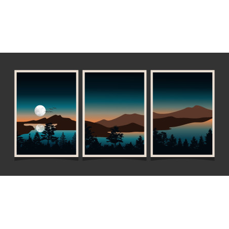 Landscape mountain Wall Sticker for Home Decor