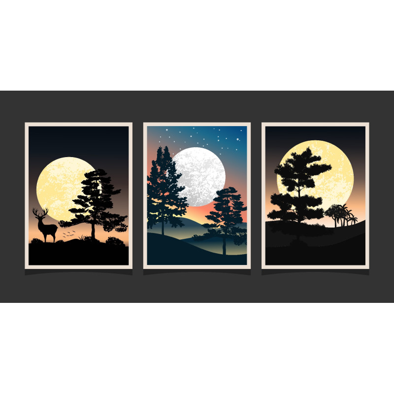 Landscape mountain Wall Sticker for Home Decor