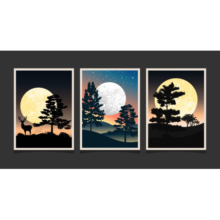 Landscape mountain Wall Sticker for Home Decor