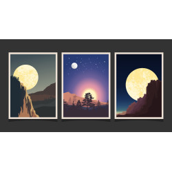 Landscape mountain Wall Sticker for Home Decor