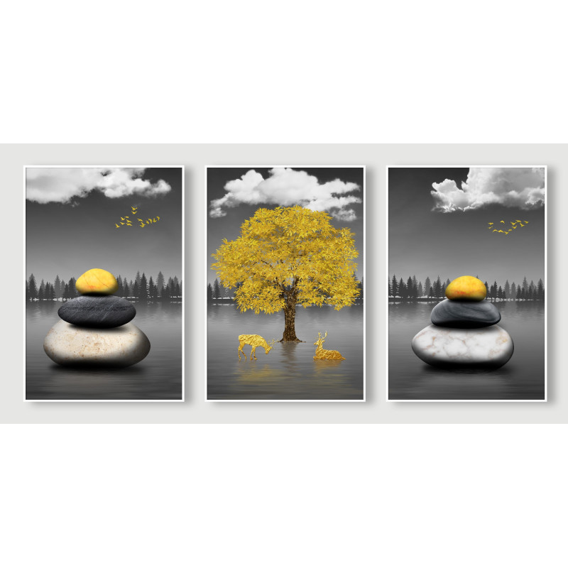 Tree Cobblestones Wall Sticker for Home Decor