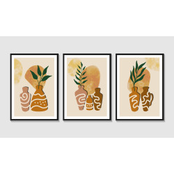 Plant with vase Wall Sticker for Home Decor