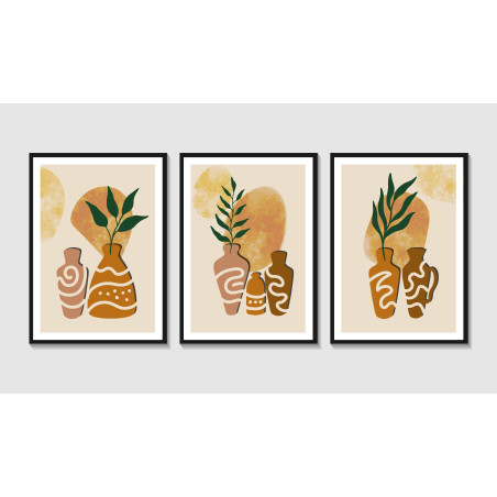 Plant with vase Wall Sticker for Home Decor