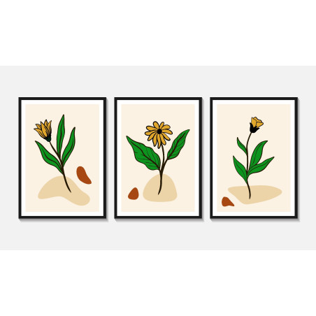 flower vase Wall Sticker for Home Decor