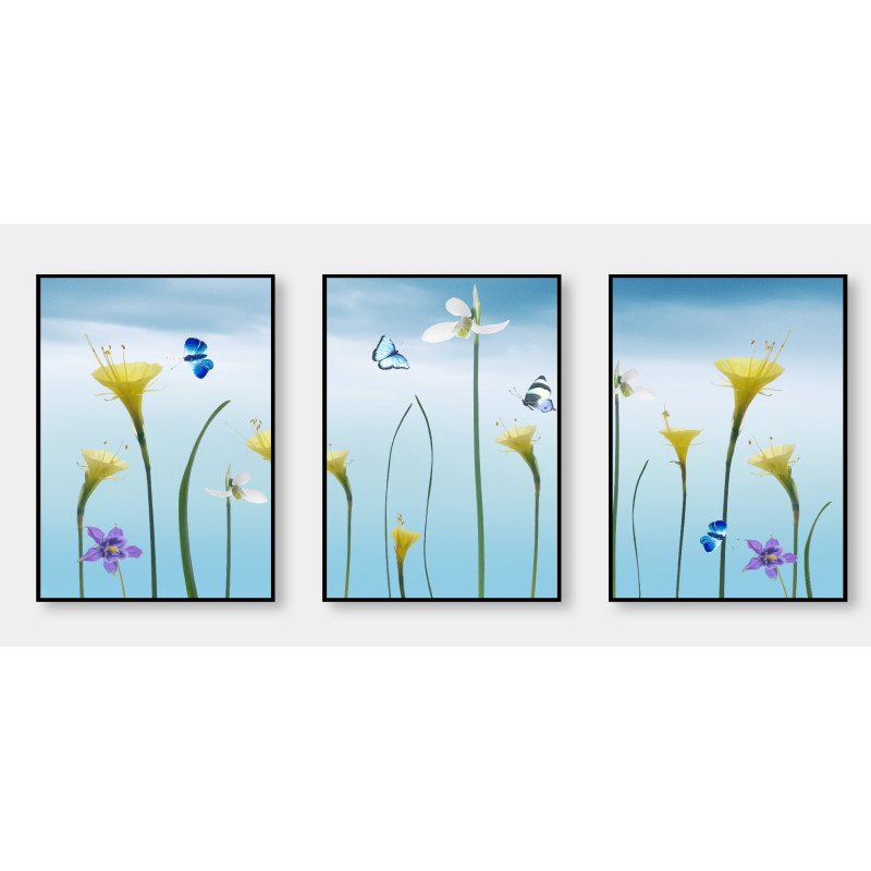 modern abstract plant flowers Wall Sticker for Home Decor