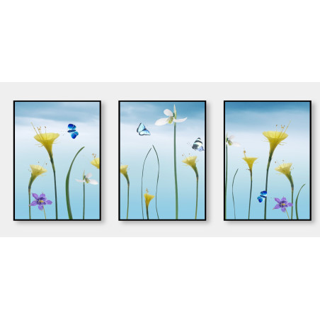 modern abstract plant flowers Wall Sticker for Home Decor