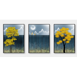modern abstract landscape Wall Sticker for Home Decor
