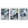modern abstract landscape Wall Sticker for Home Decor
