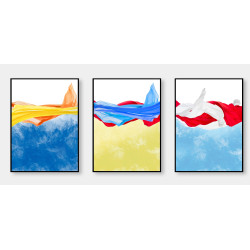 modern landscape Wall Sticker for Home Decor