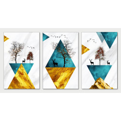 deers tree Modern Wall Sticker for Home Decor