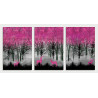 dark pink jungle forest Wall Sticker for Home Decor