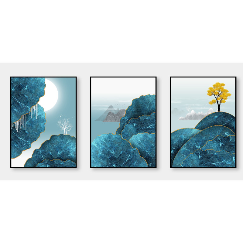 Modern Abstract Tree landscape Wall Sticker for Home Decor