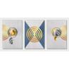 Modern Art golden silver circle decorative Wall Sticker for Home Decor