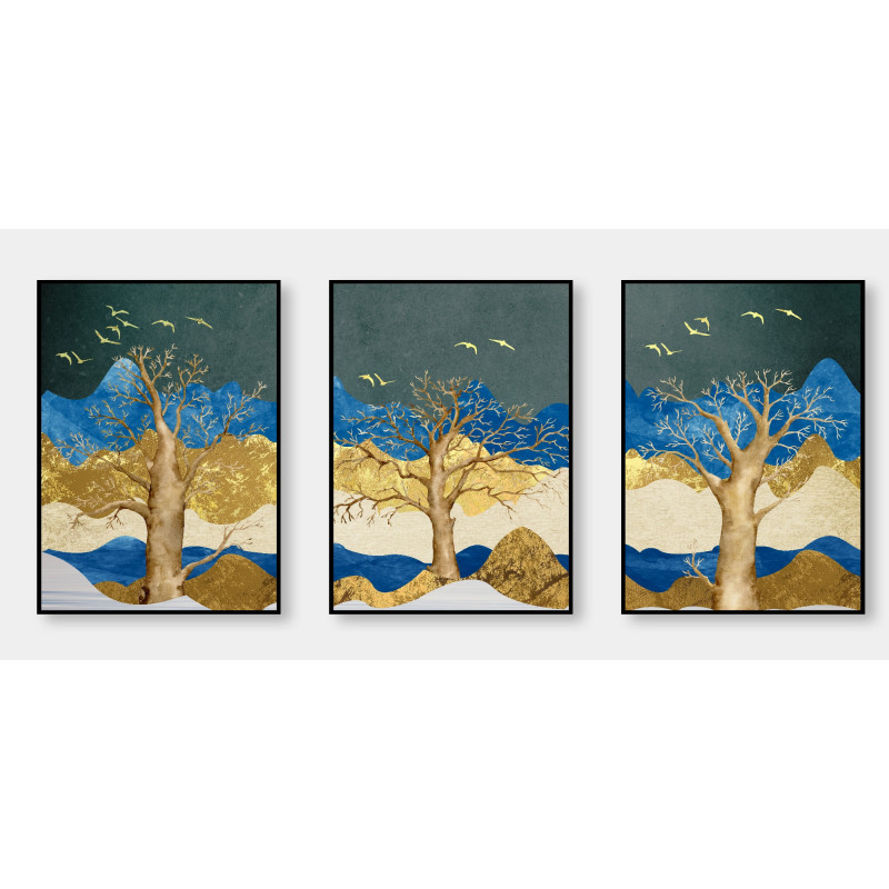 Modern Abstract Tree landscape Wall Sticker for Home Decor