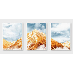 Modern Abstract Mountain landscape Wall Sticker for Home Decor