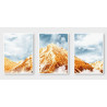 Modern Abstract Mountain landscape Wall Sticker for Home Decor