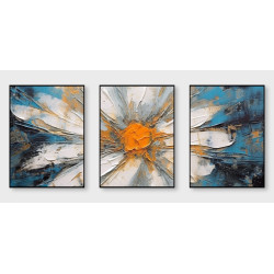 Modern Abstract Flower Wall Sticker for Home Decor