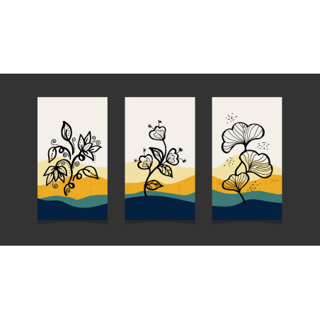 modern boho abstract trendy Wall Sticker for Home Decor