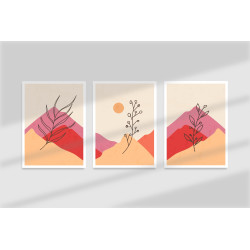 modern mid century Wall Sticker for Home Decor